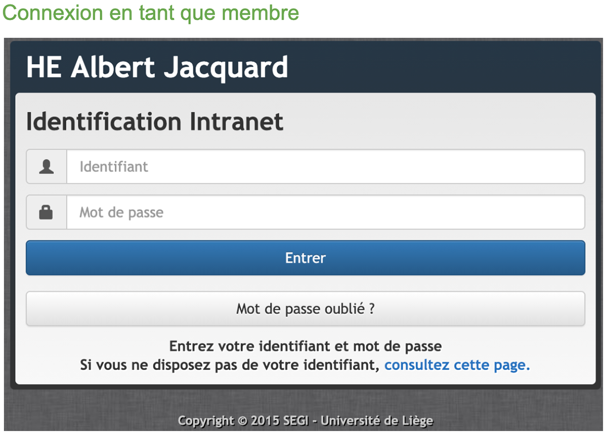 Screenshot d'un site